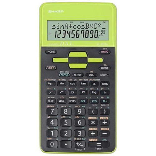 Sharp Calcolatrice scientifica Verde EL531THBGR